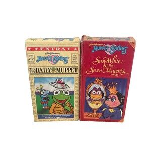 Vintage Lot of 2 1988 Jim Henson’s Muppet Babies VHS Tapes From McDonald’s Corp